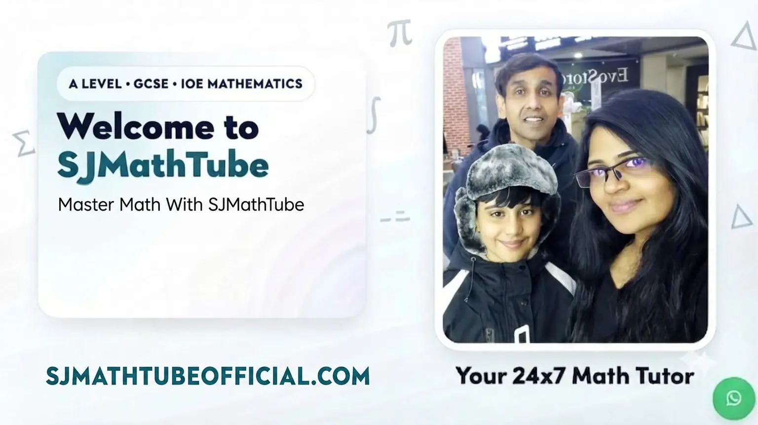 SJMathTube A Level, GCSE and IOE Mathematics